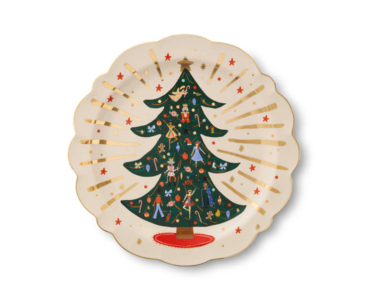 Kitchen | Serving Platter Nutcracker Round Porcelain