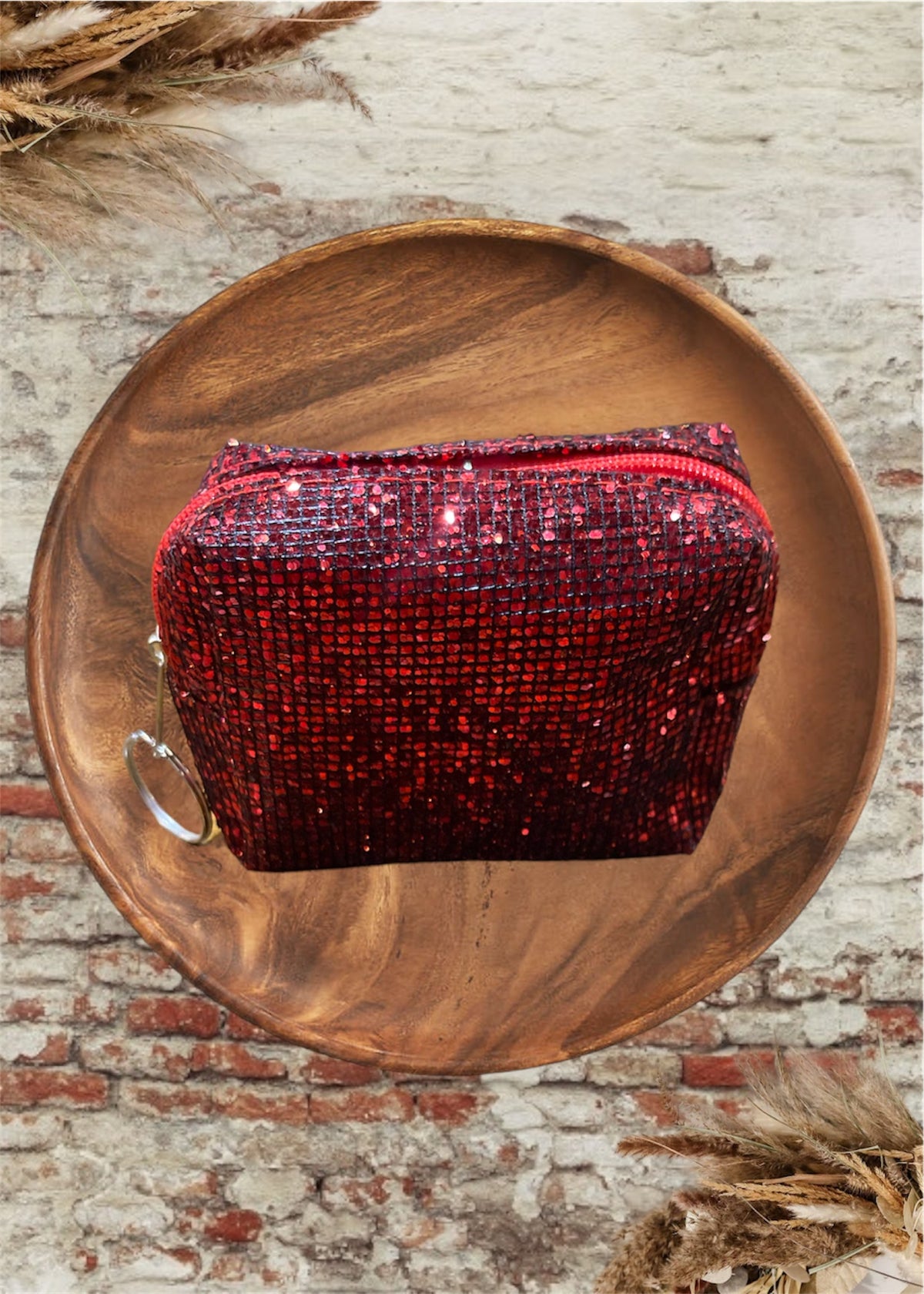 Mini Metallic Bling Glitter Coin Pouch