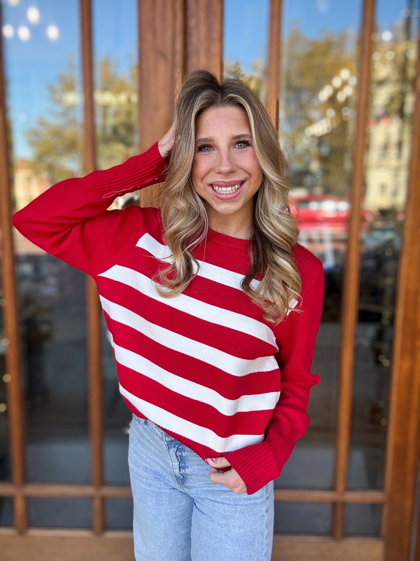 Striped Pullover Sweater