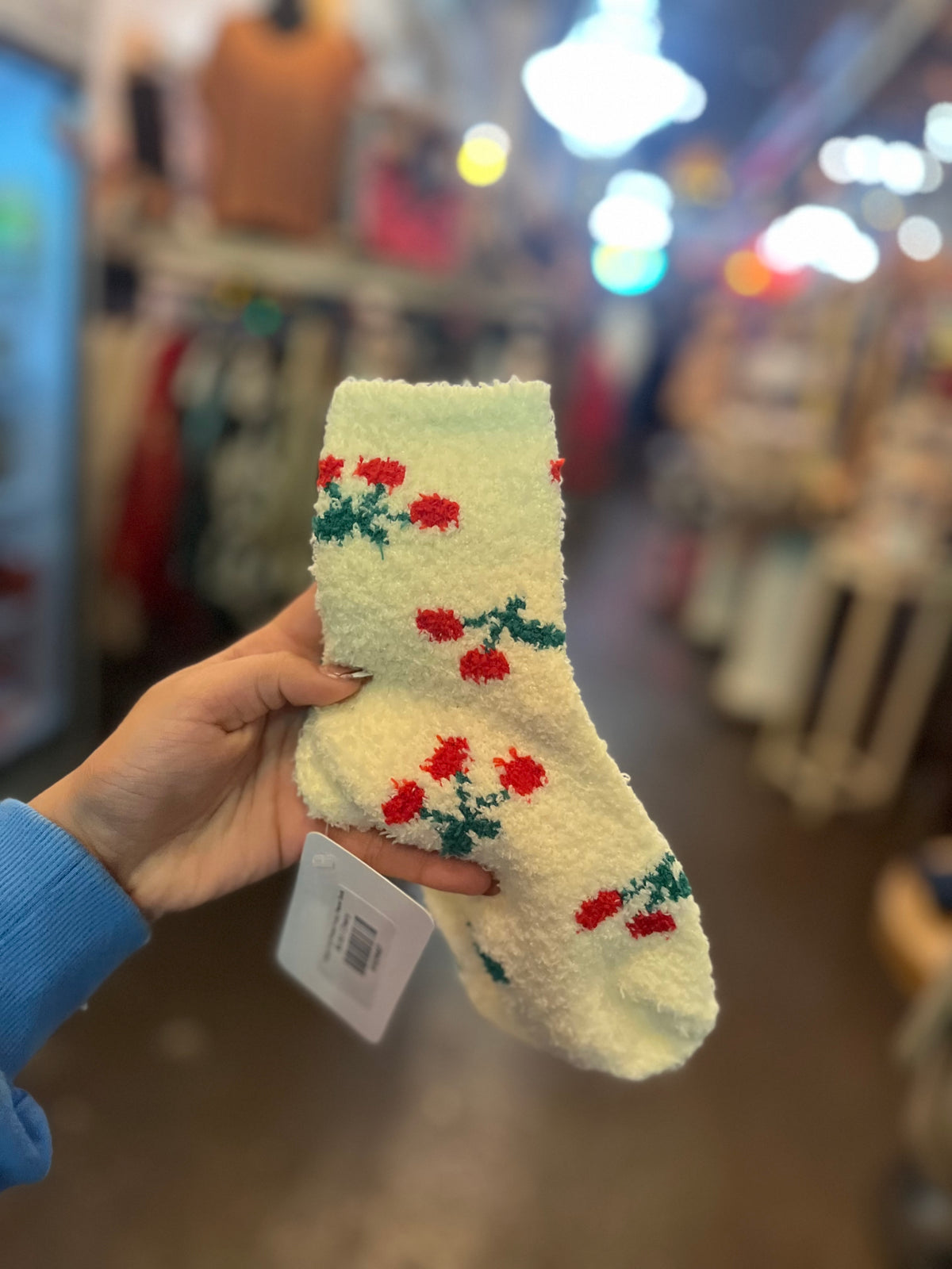 Socks | Fruit Flower Fuzzy Fleece Socks