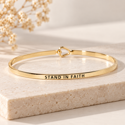 Bracelet - Gold Stand in Faith