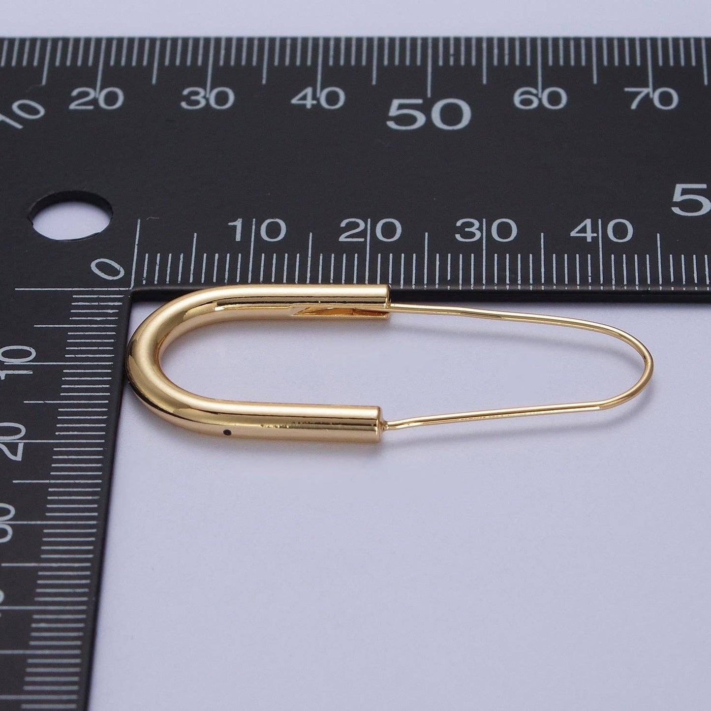 Jewelry | Earrings Gold Crescent U Hoop Long Hook