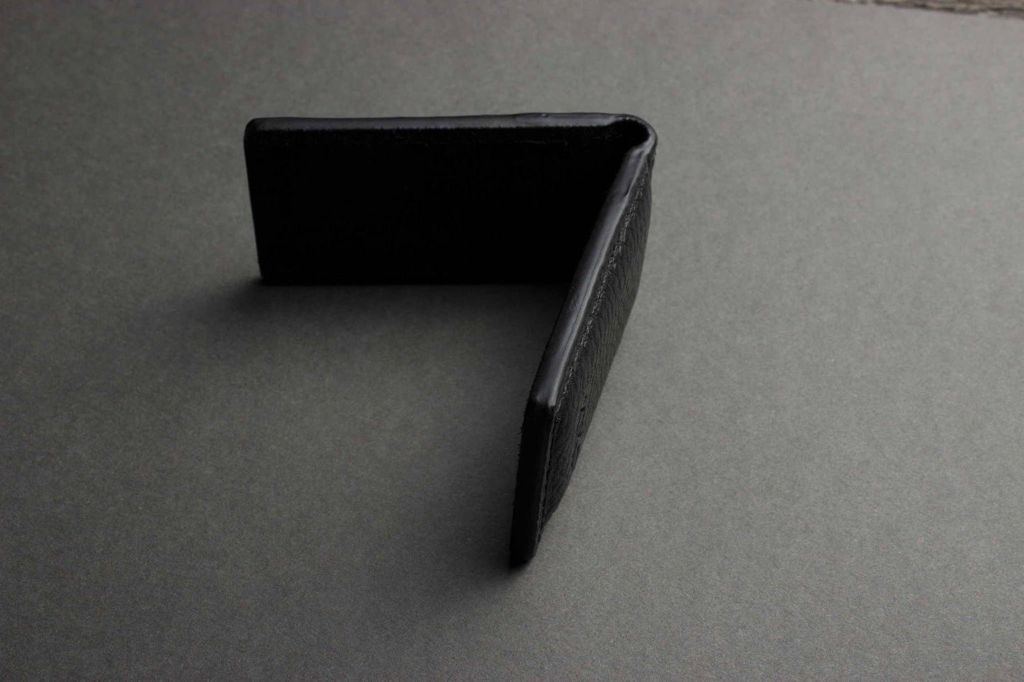 Mens Accessories | Kiko Money Clip Black Leather Magnetic