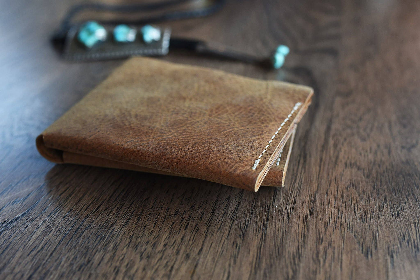 Mens Accessories | Kiko Wallet Bifold Tan Leather Buck