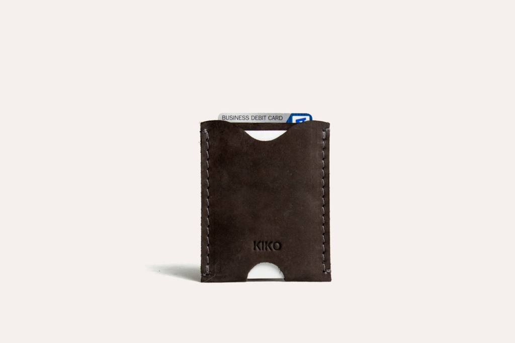 Mens Accessories | Kiko Card Case Brown Leather Double Sided