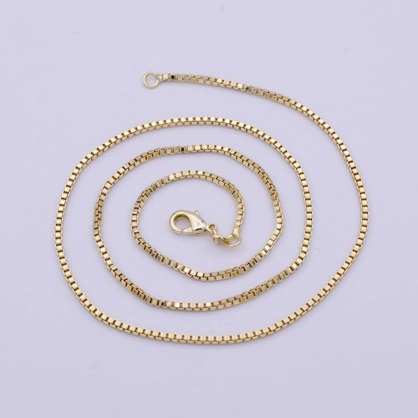Jewelry | Necklace 14K Gold Filled Box Chain 18 Inch Dainty 1.5mm