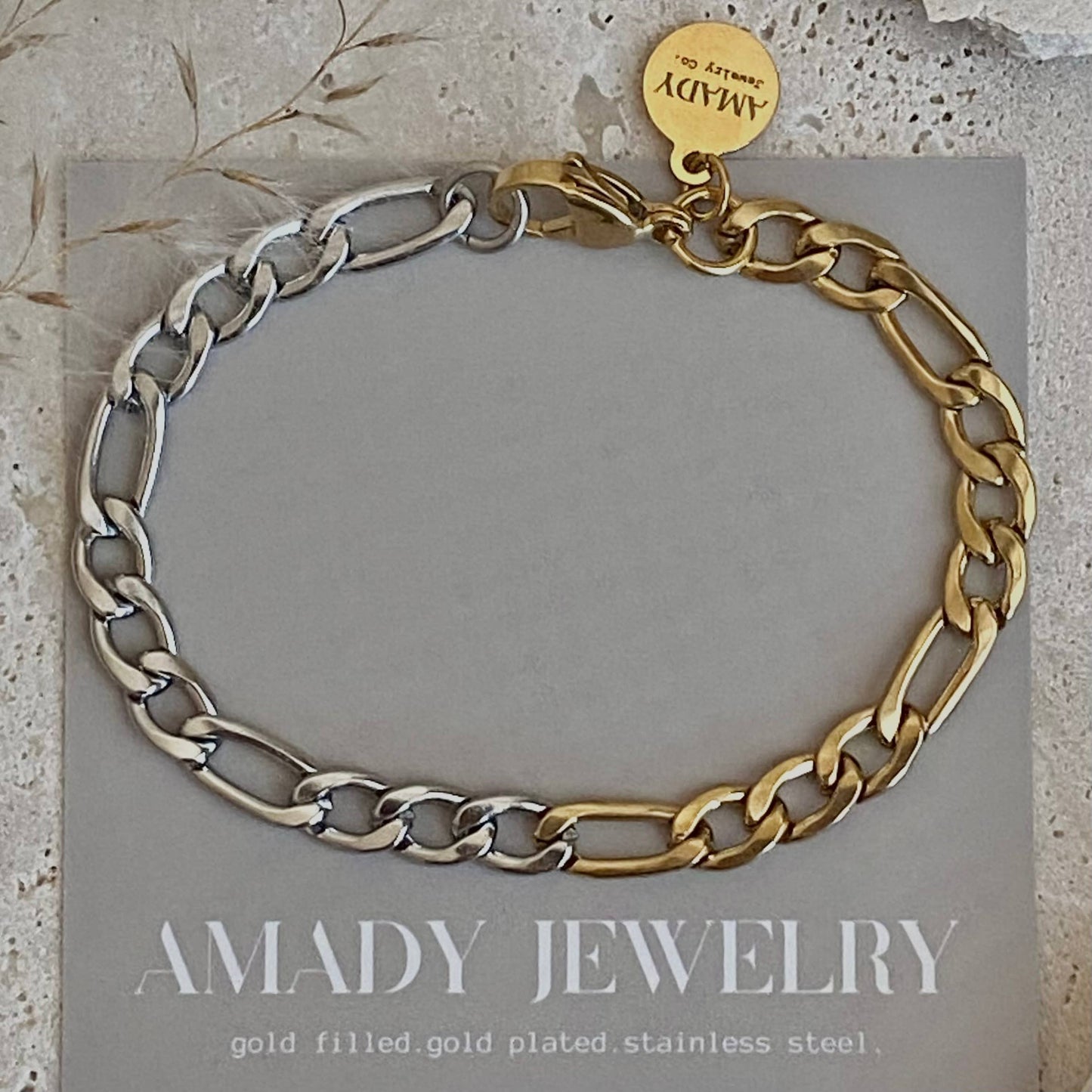 Bracelet - Two Tone Chain Ombre