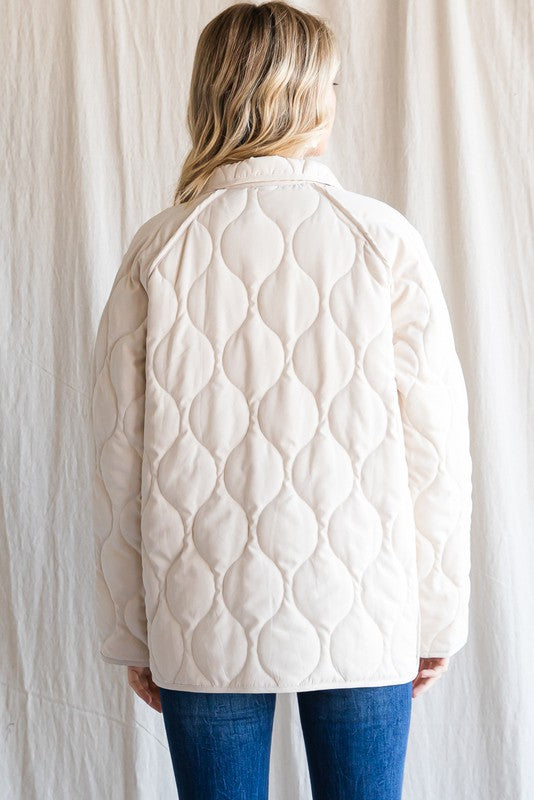 Jacket | Reversible Leopard/Cream Quilted Jacket