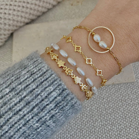 Bracelet - Layering Gold Plated Charm