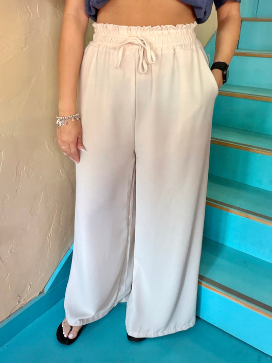 Trousers - Wide Leg Skort Pants