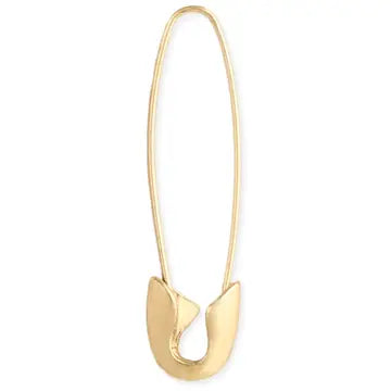 Jewelry | Earrings Gold Safety Pin Hoop Earrings