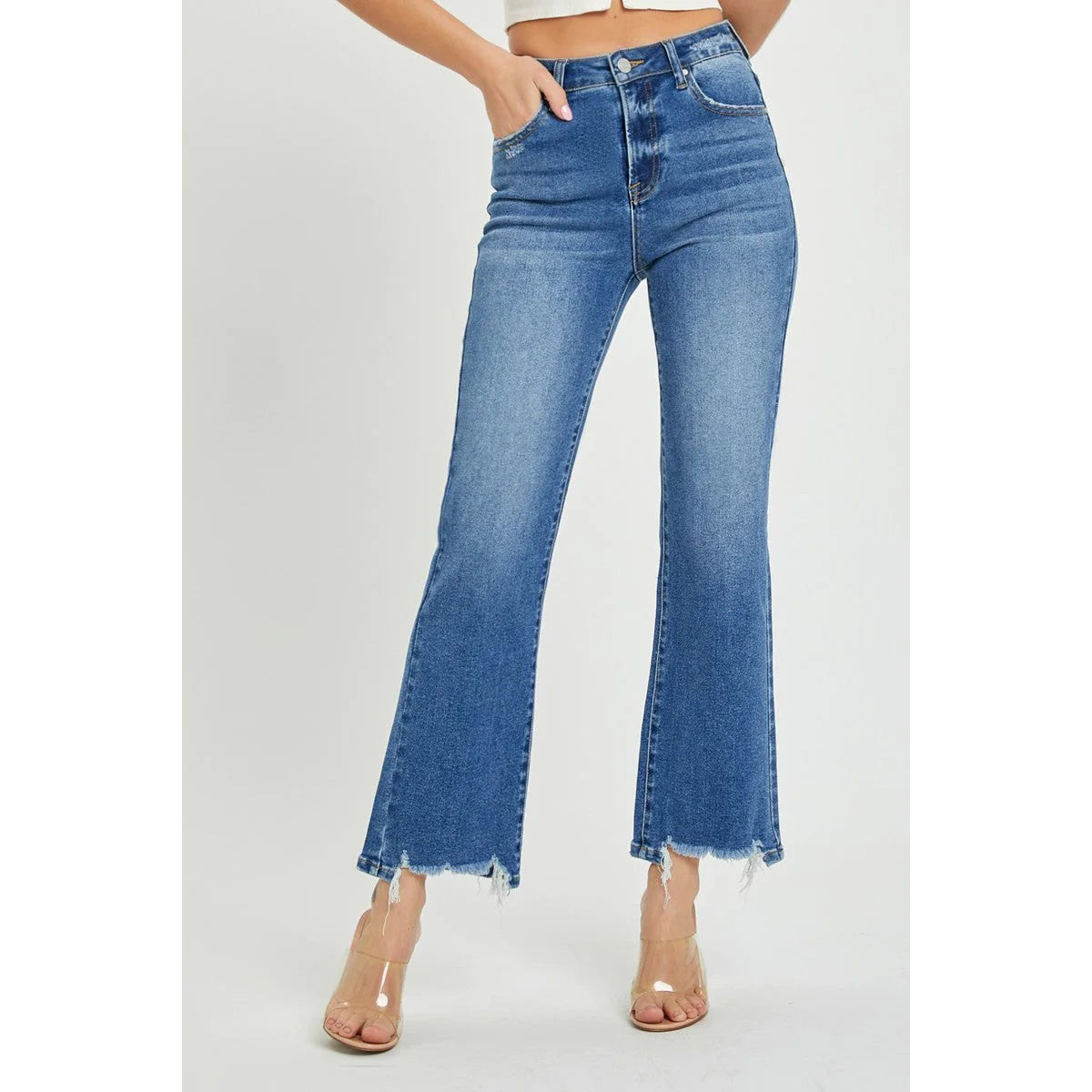 Risen Los Angeles| Dark High Rise Relaxed Fit Jeans