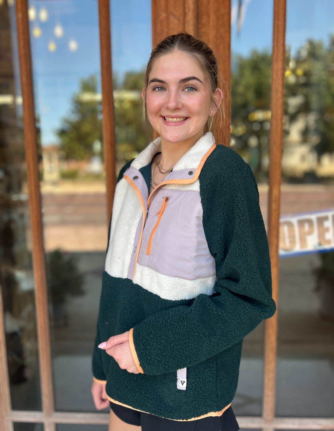 Tops | Quarter Snap Berber Pullover