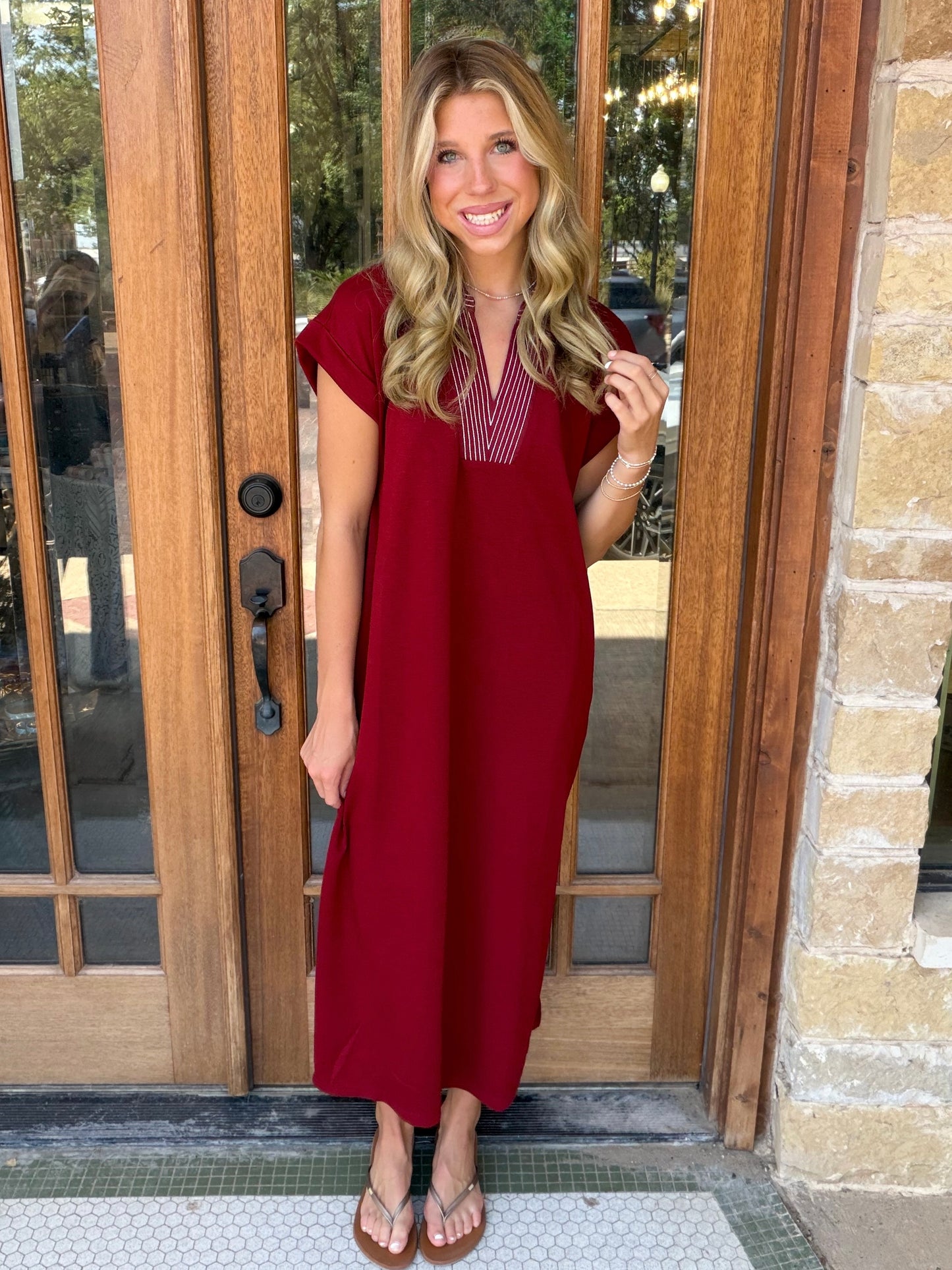 Dress - Jodifl Timeless Burgundy Maxi