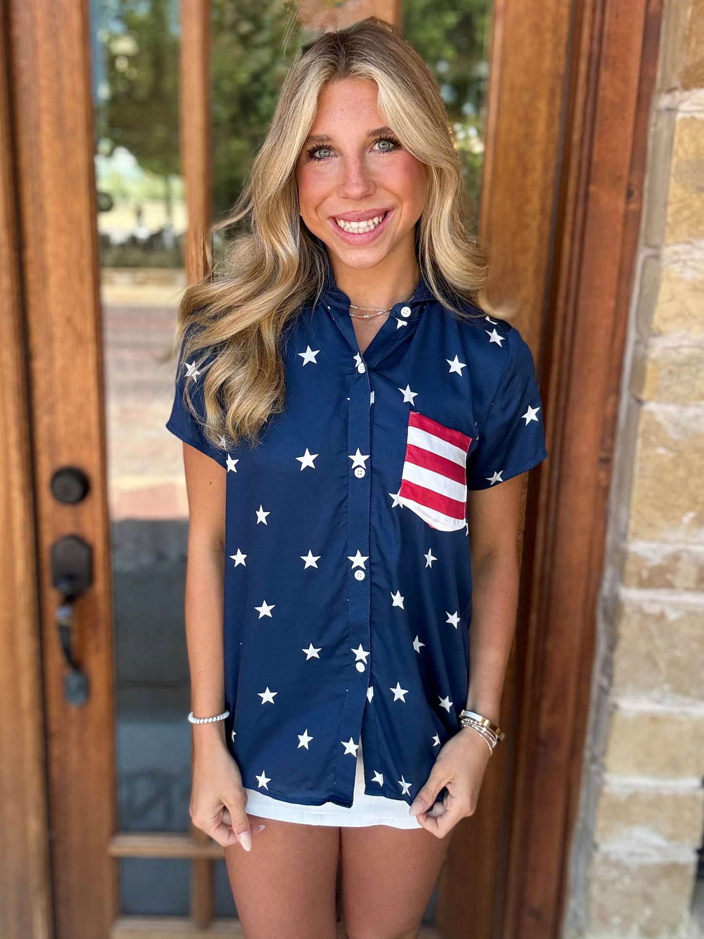 Top - Classic Flag Hawaiian