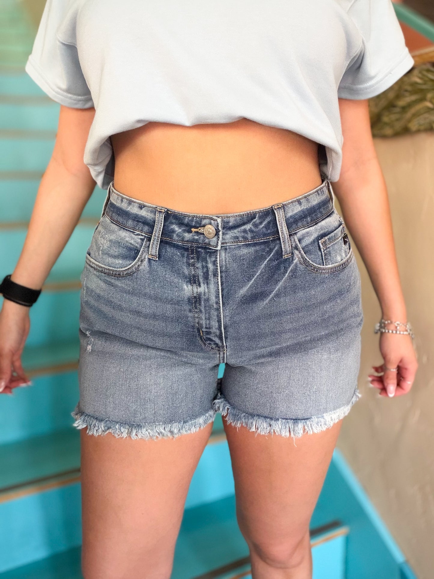 KanCan Shorts -  High Rise Mom