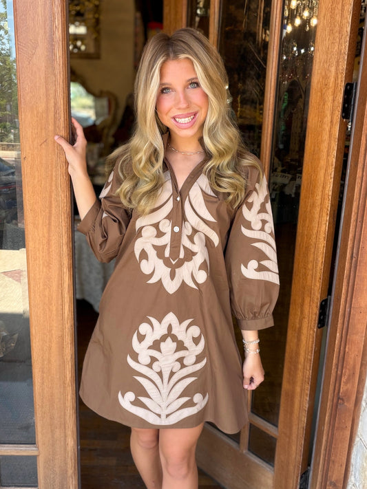 Dress - Jodifl Saddle Bloom Midi
