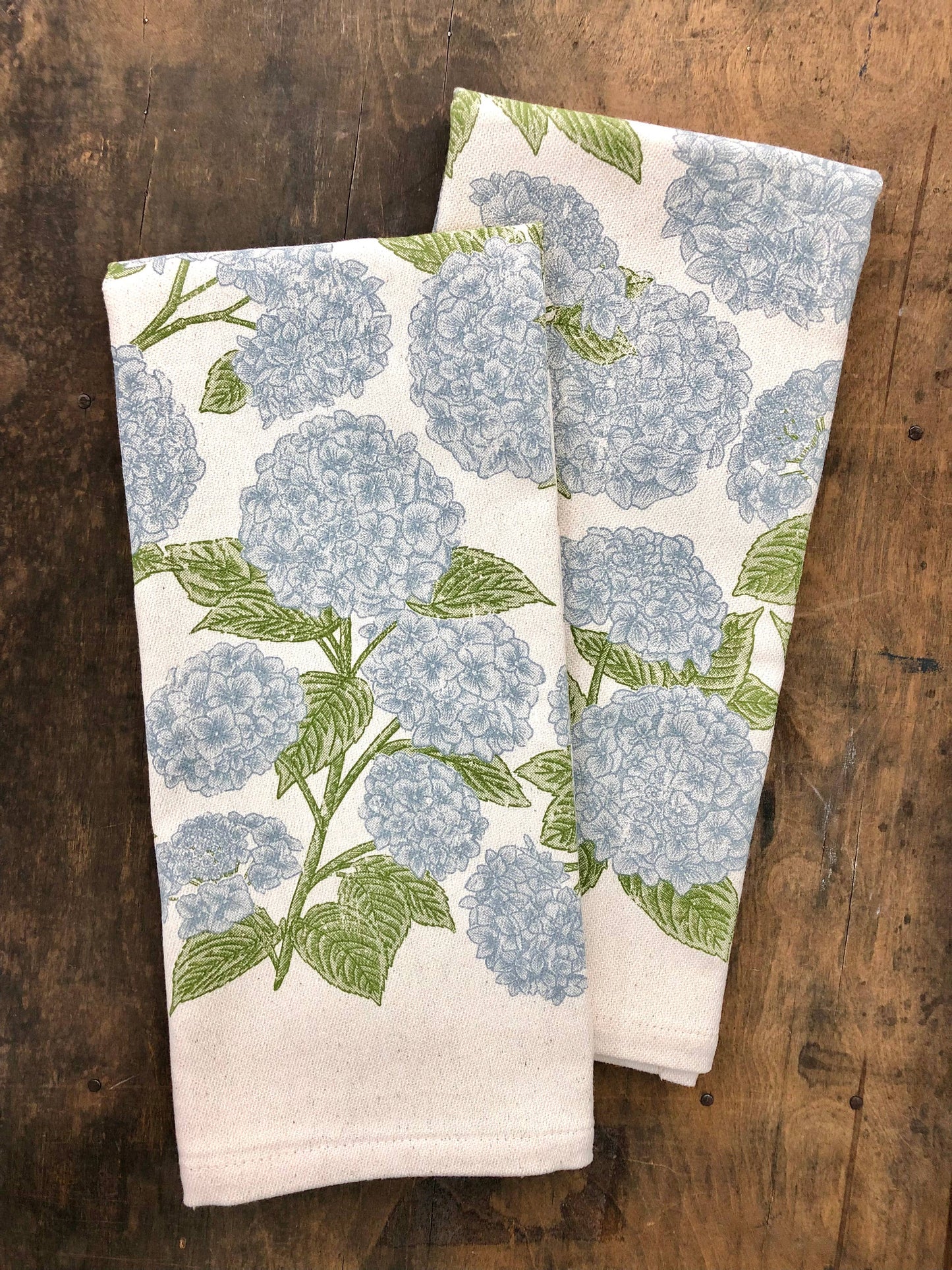 Kitchen Towel - Hydrangea Pattern