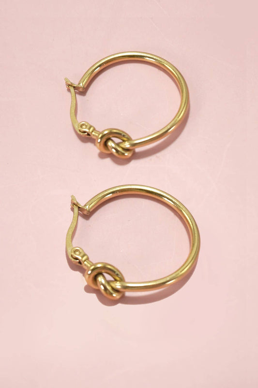 18K Gold Hoops