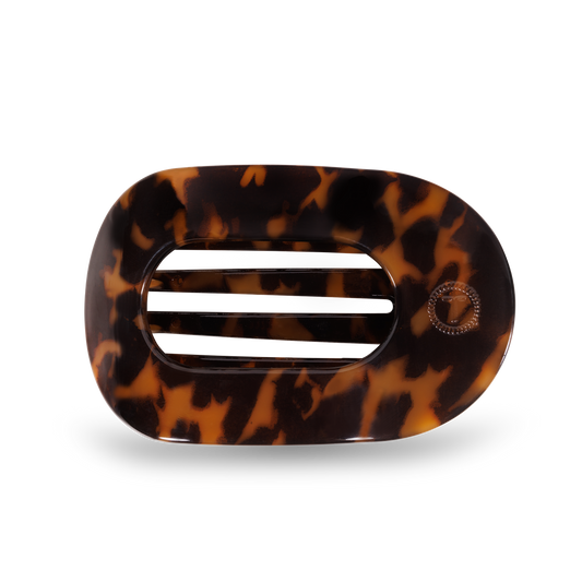 Teleties | Round Flat Medium Tortoise Hair Clip