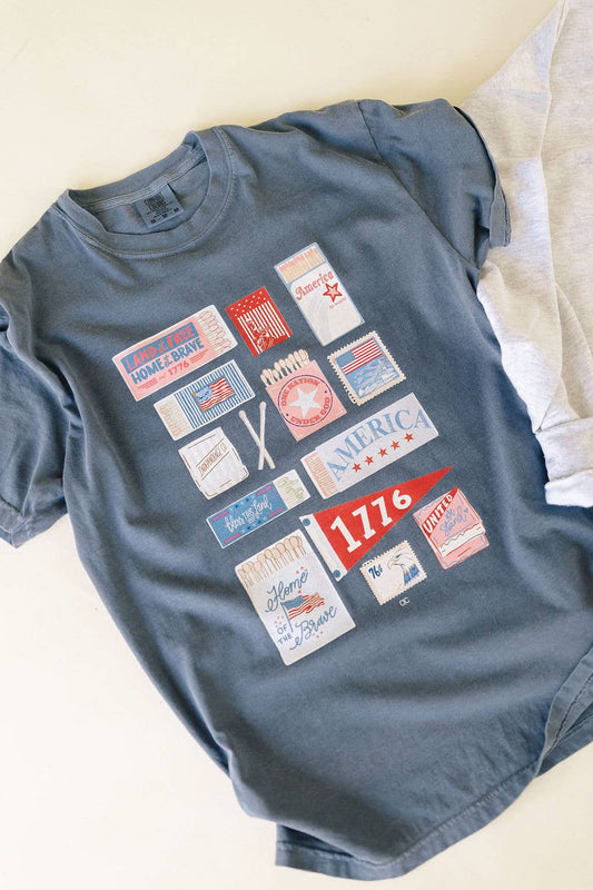 Tee - 4th of July Match Box Graphic