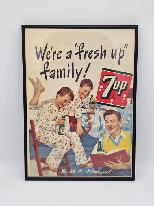 Collectibles | Vintage 7Up Sign Framed