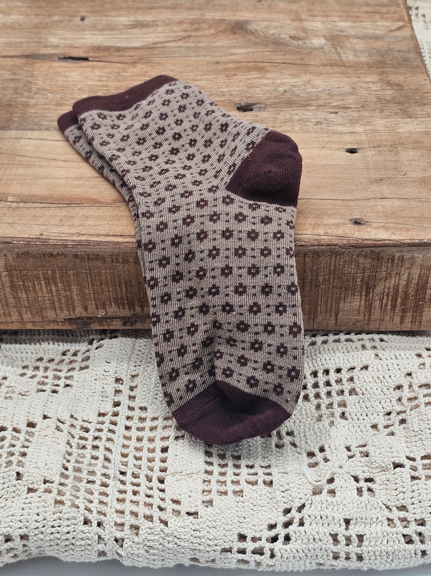 Floral Dots Socks