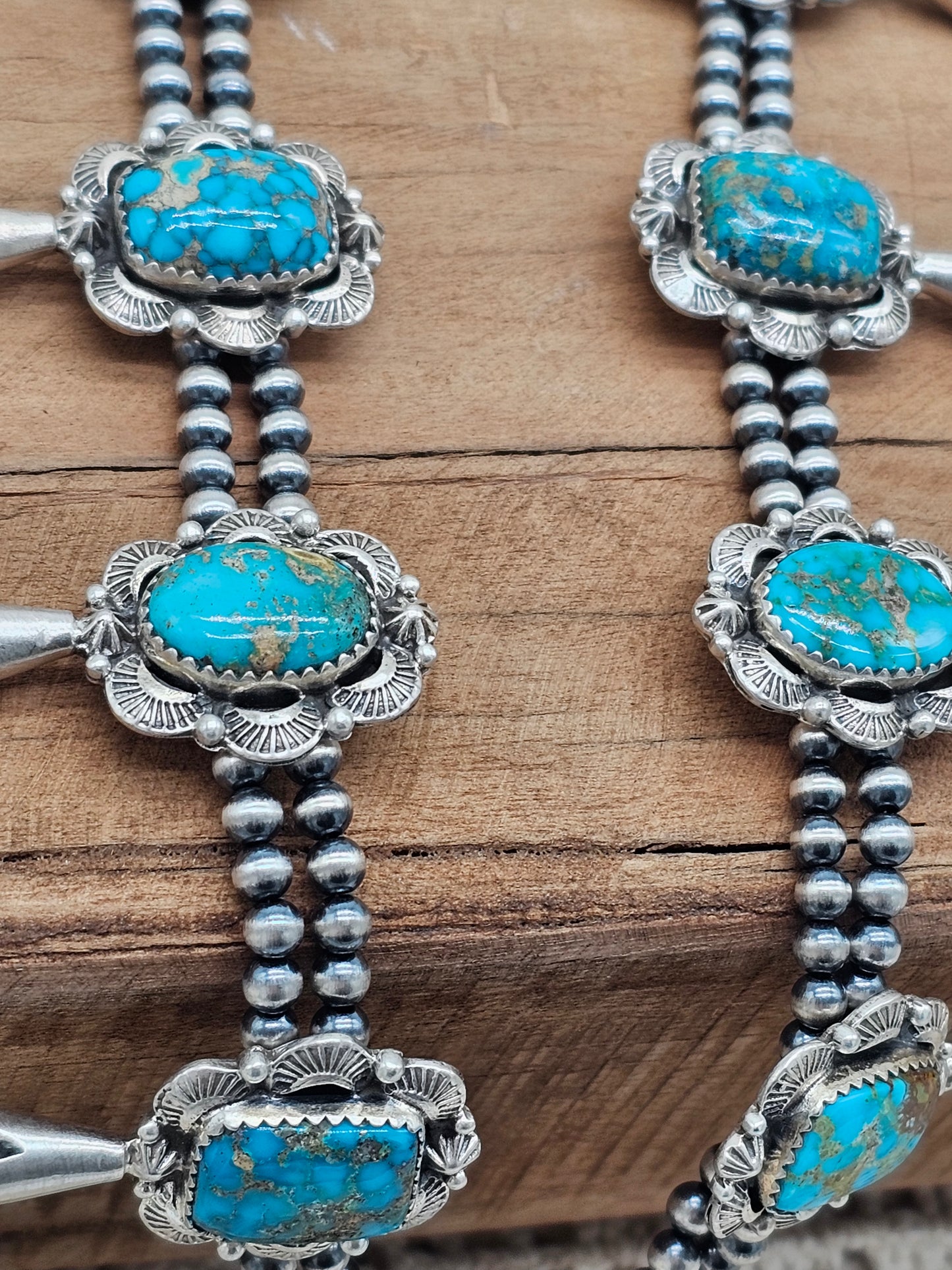 Silver South Hill Turquoise Necklace