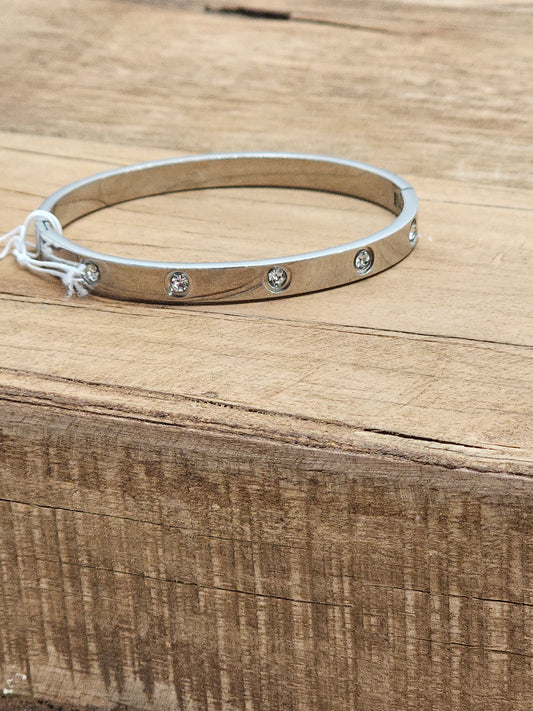 Silver Bangle Waterproof