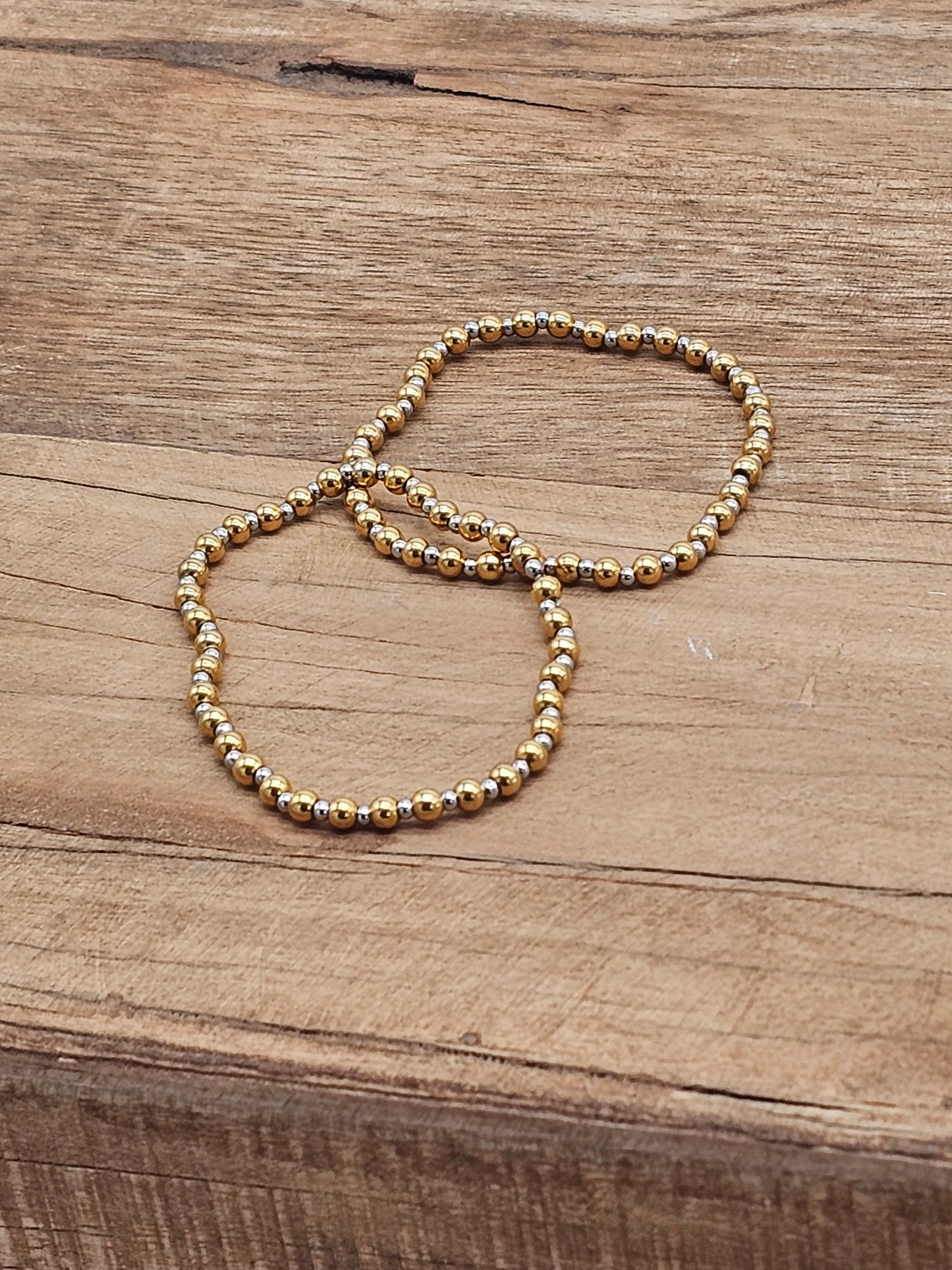 Mixed Metal Gold Silver Bracelet