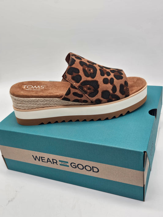 Sandals - Toms Leopard Brown Sugar Mule