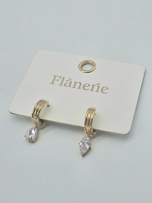 Earrings - Yellow Gold Teardrop