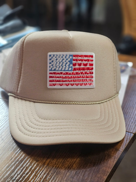 Trucker Hat - American Flag