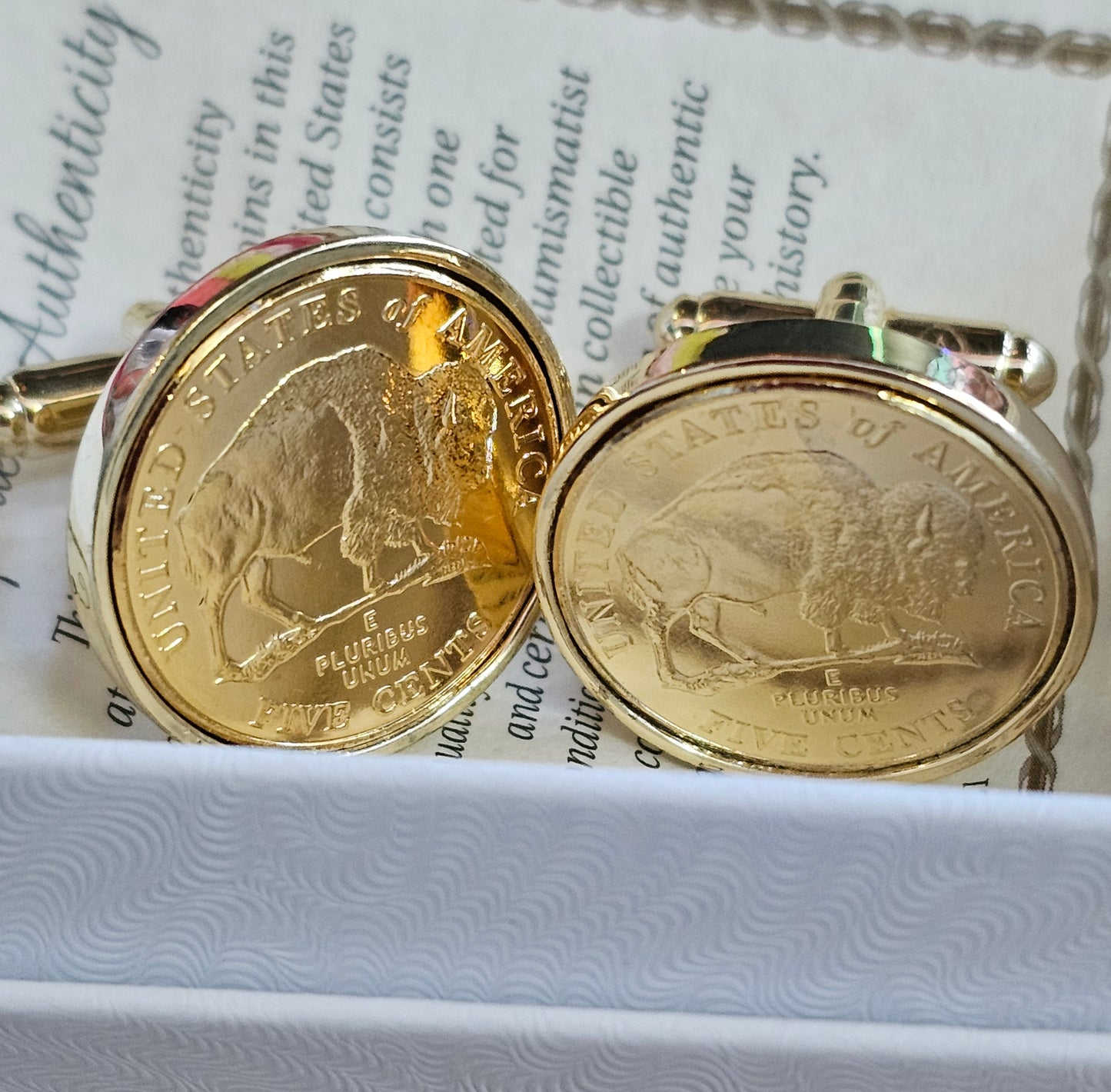 Cufflink - Buffalo Nickel Coin
