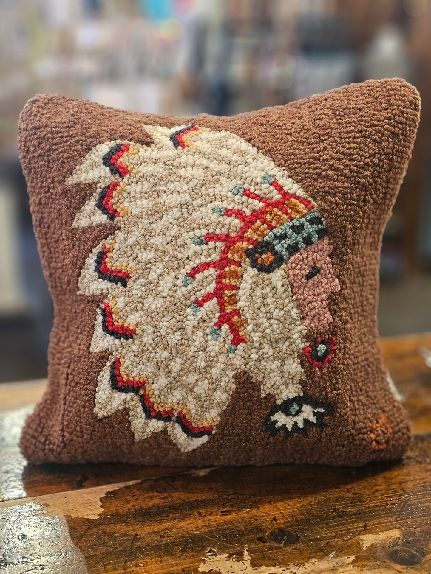 Throw Pillow - Native Chief