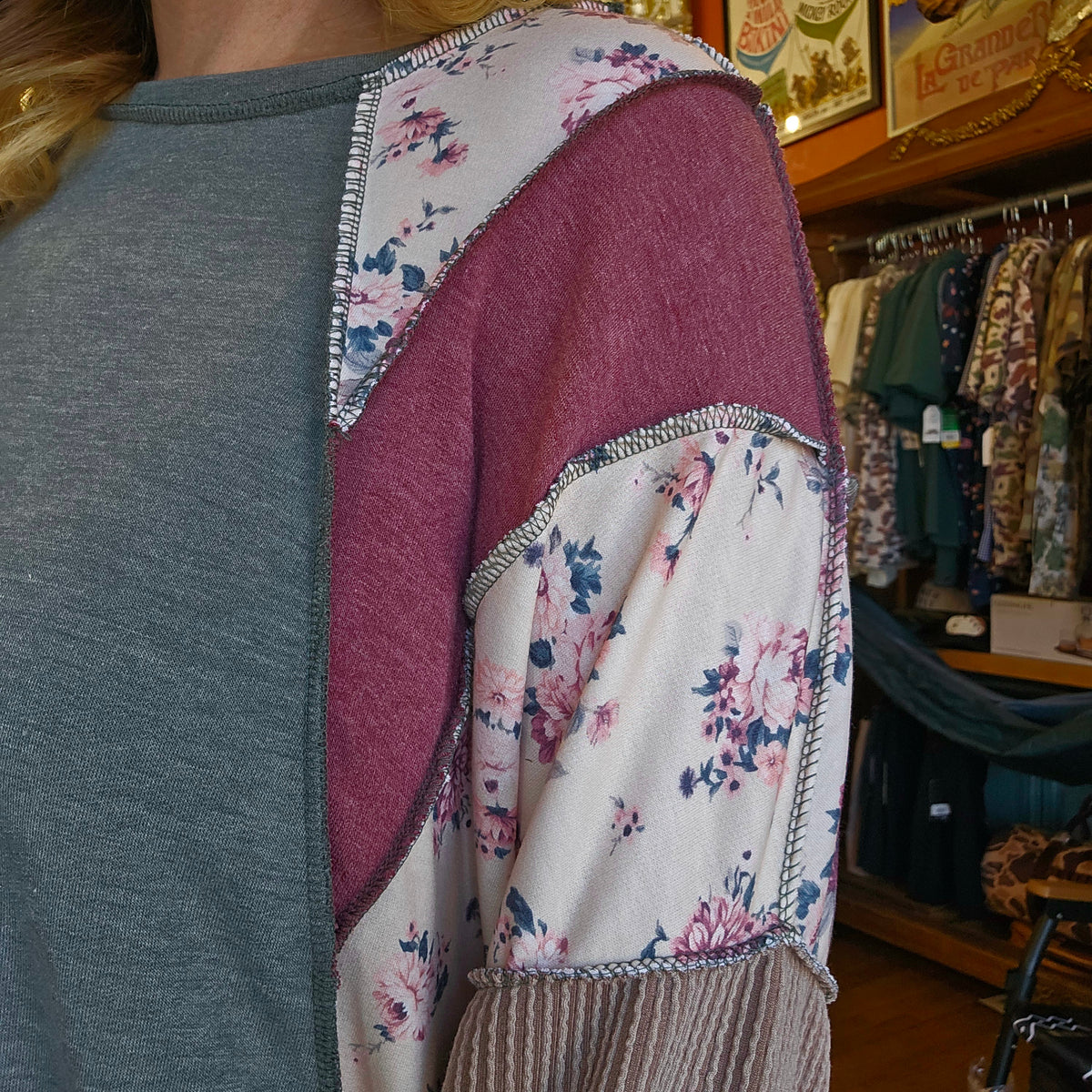 Sweater - Mixed Patchwork Pullover