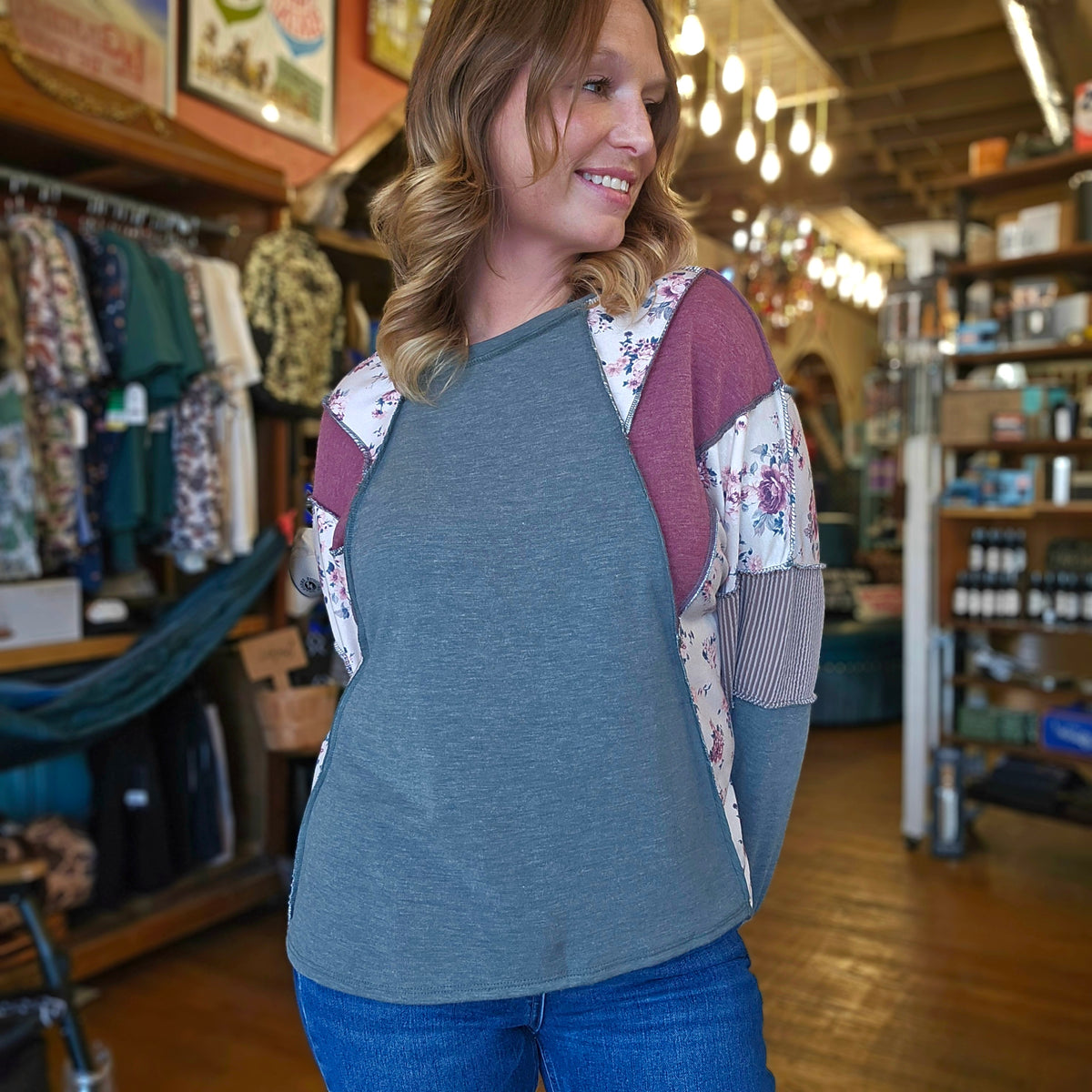 Sweater - Mixed Patchwork Pullover