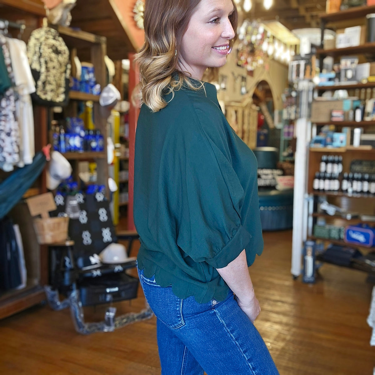 Blouse - Juniper Button Up Dolman