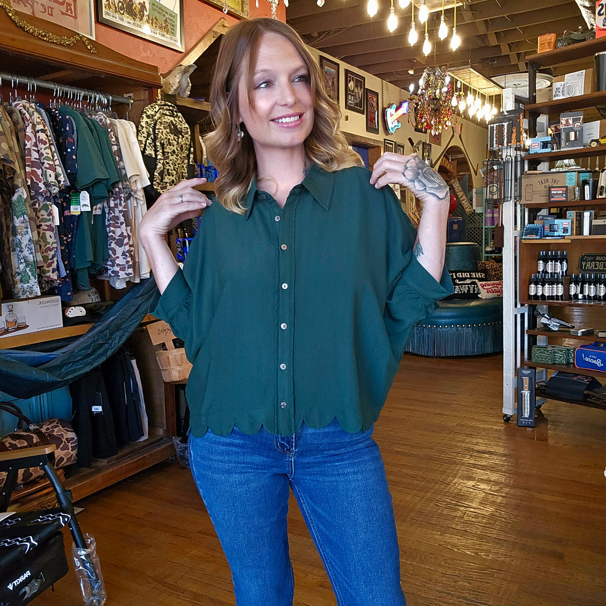 Blouse - Juniper Button Up Dolman