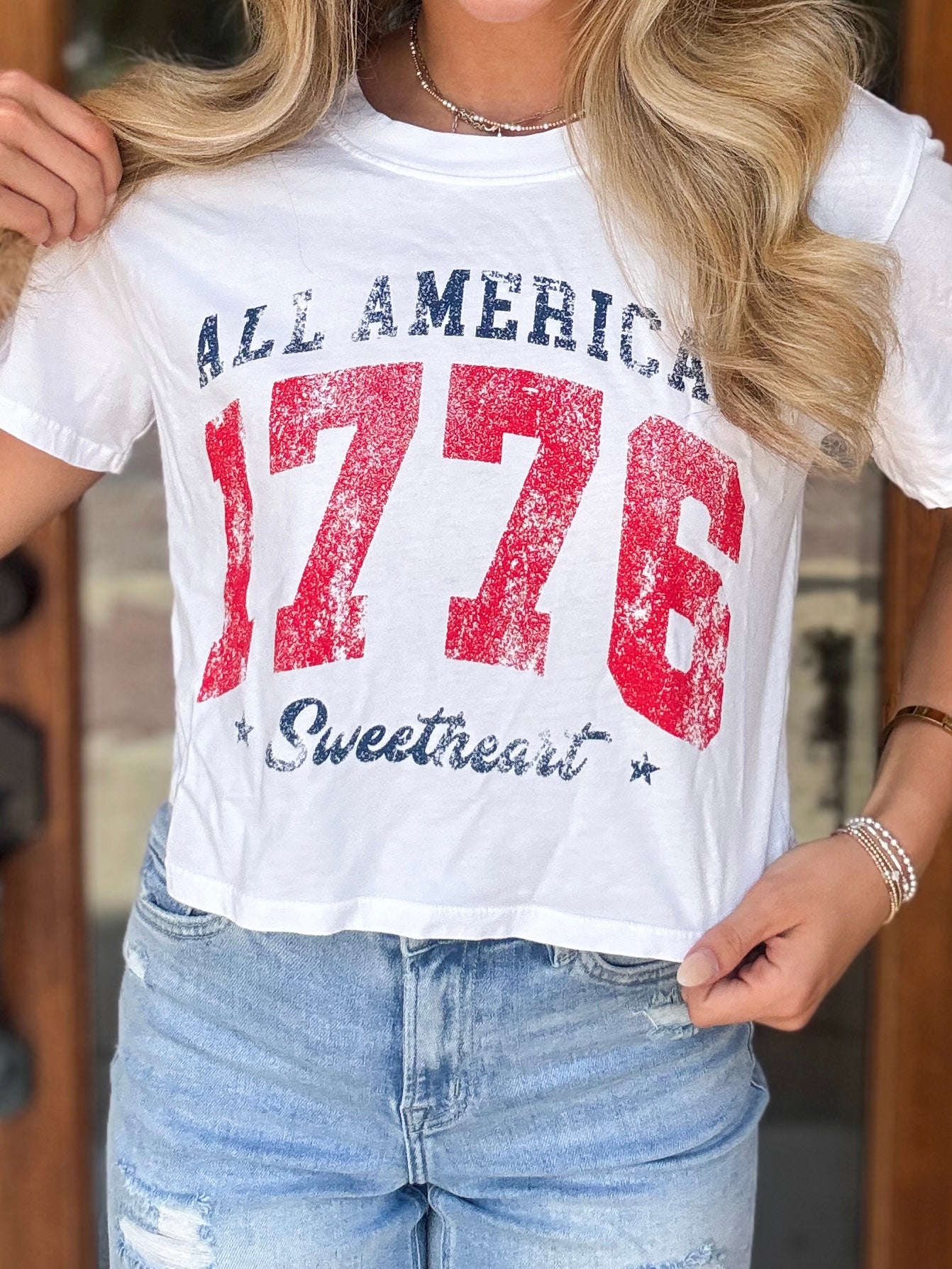 Crop Tee - All American Sweetheart