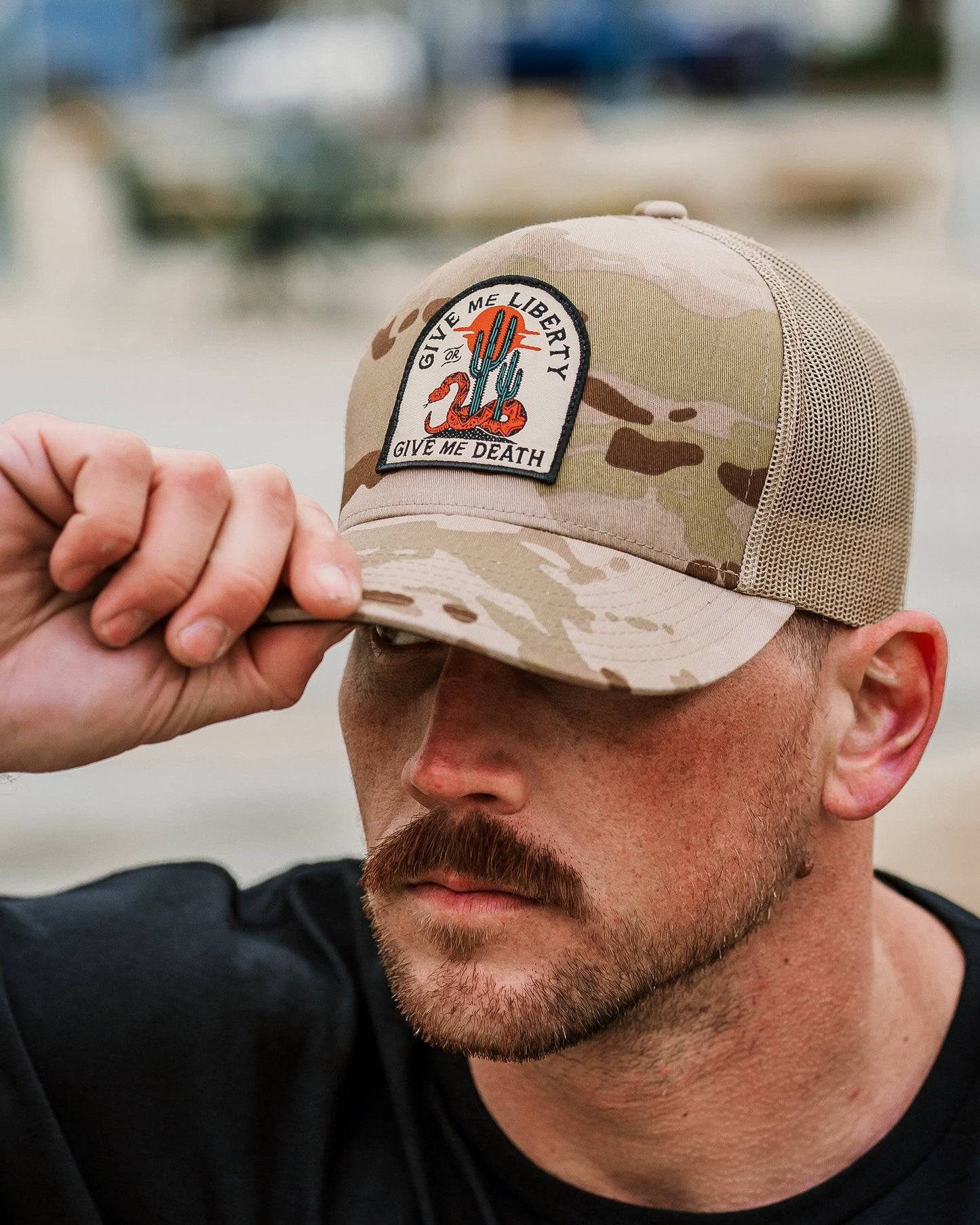 Liberty or Death Brown Camo Hat