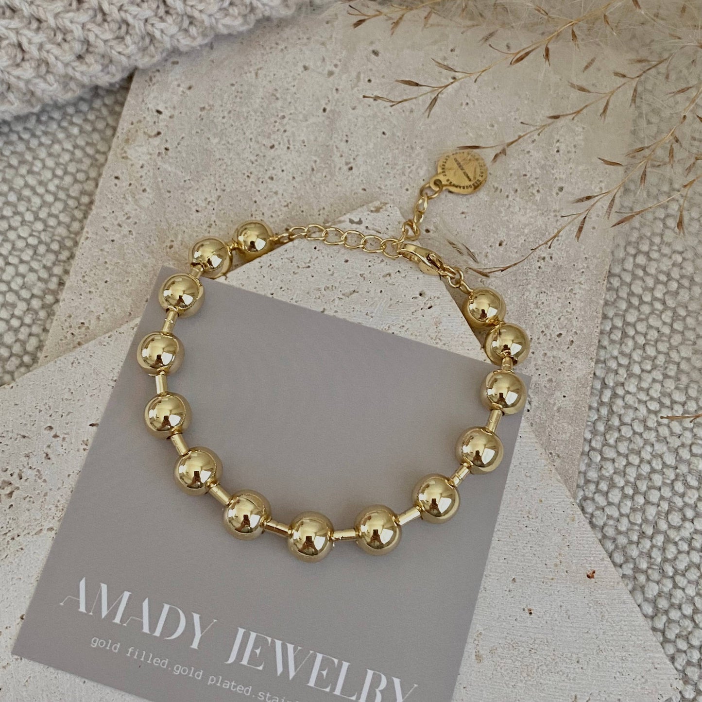 Bracelet - Military Satellite Chain Beaded