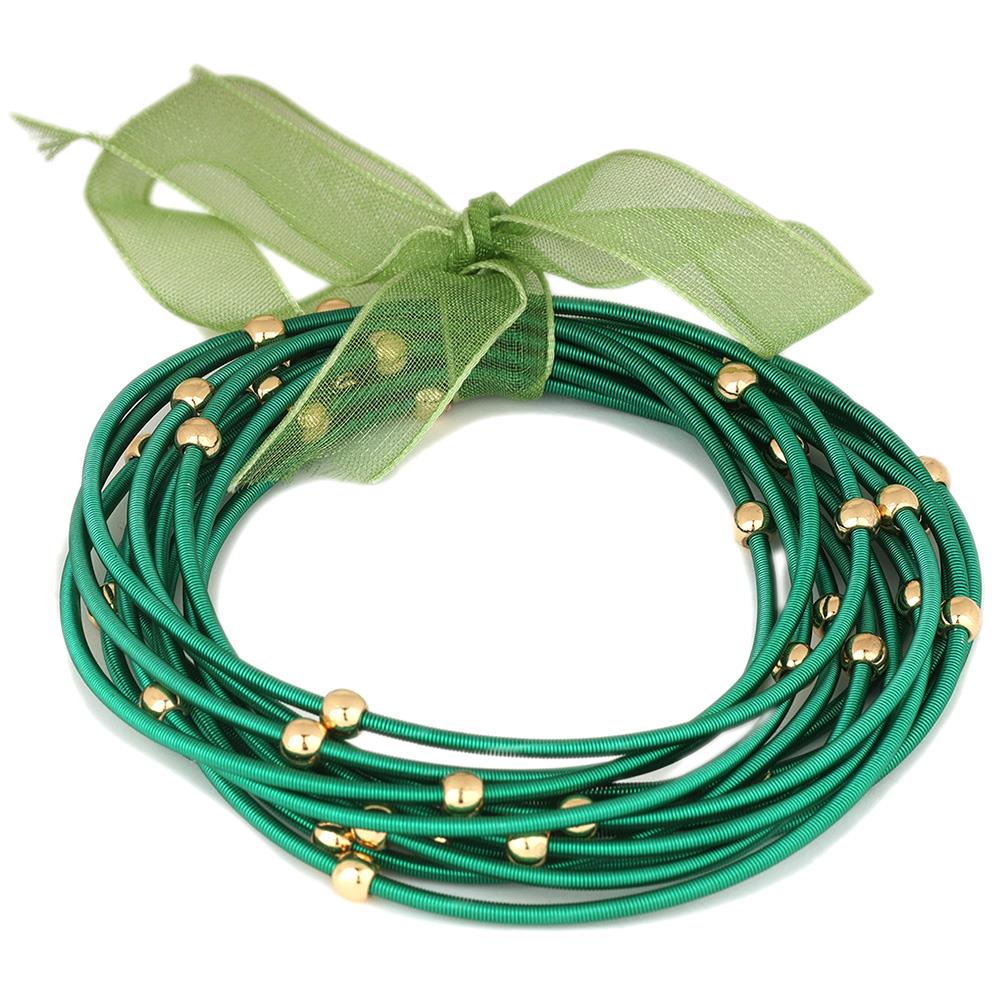 Spring Wire Color Metal Bracelets