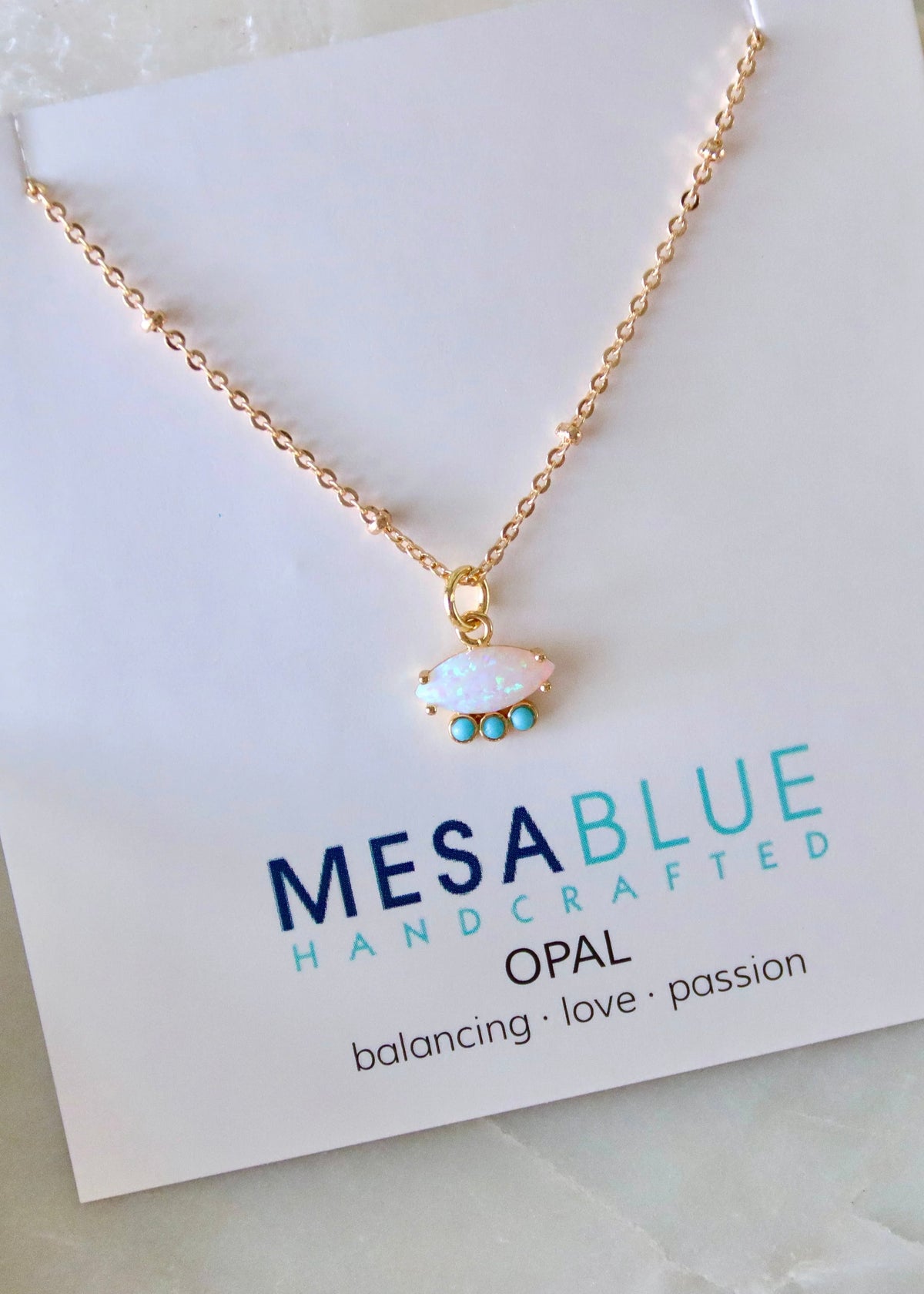 Necklace | Opal &amp; Turquoise Necklace