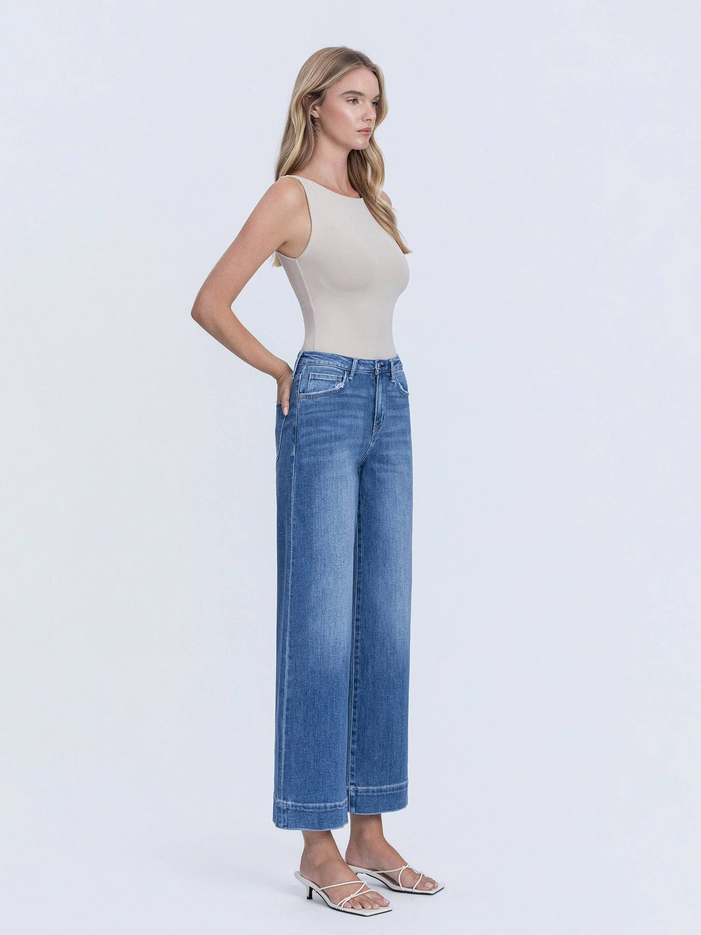 Flying Monkey Jeans - Let It Rain High Rise Wide Leg