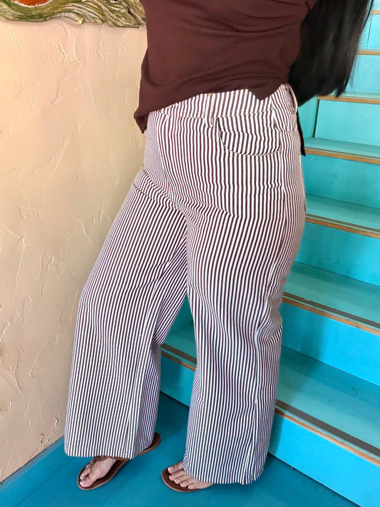 Pants - Canyon Stripe Wide Leg