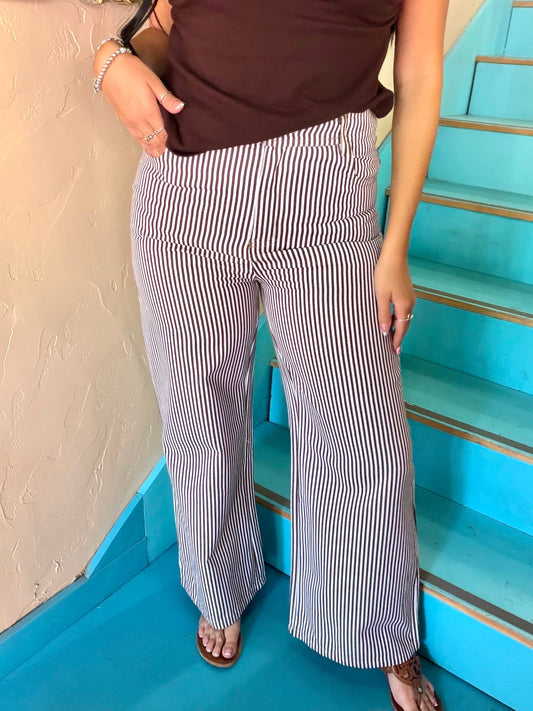 Pants - Canyon Stripe Wide Leg