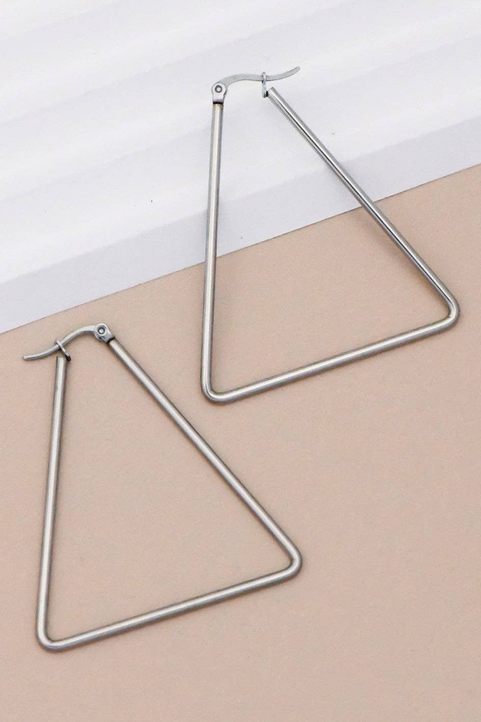 Waterproof Stainless Steel Hoop Earrings