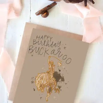 Card | Happy Birthday Buckaroo Cowboy Boy Birthday