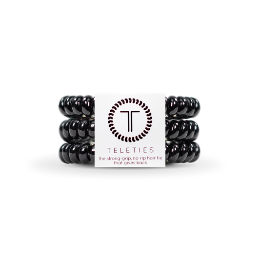 Teleties Small Hair Ties - Jet Black